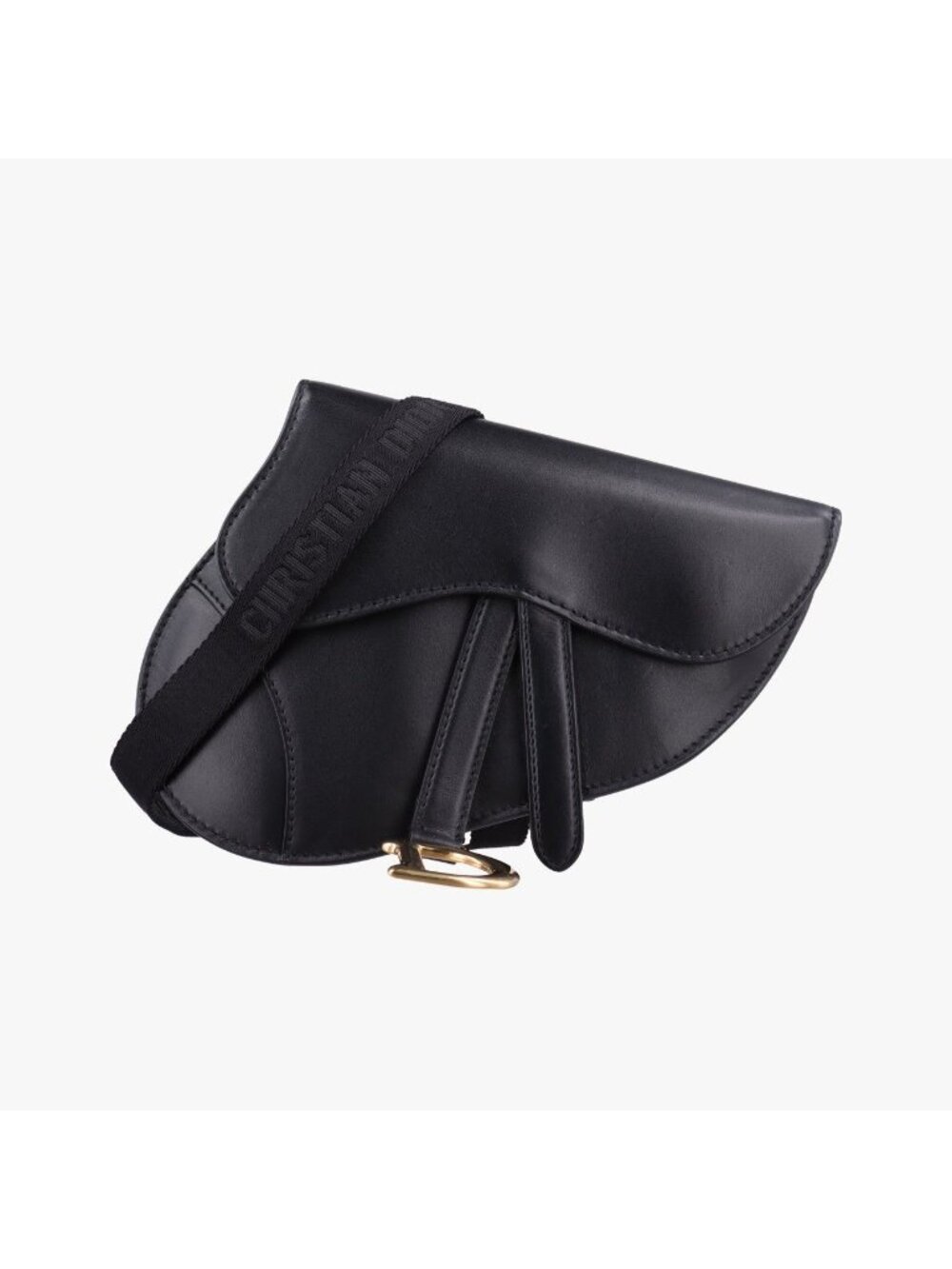 Dior Saddle Black Leather Shoulder Bag
